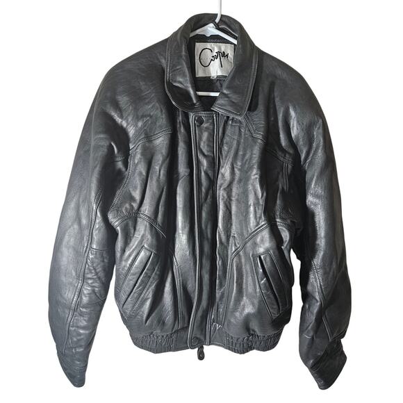 Cooper Collections Leather Jacket Size Medium - Picture 1 of 3